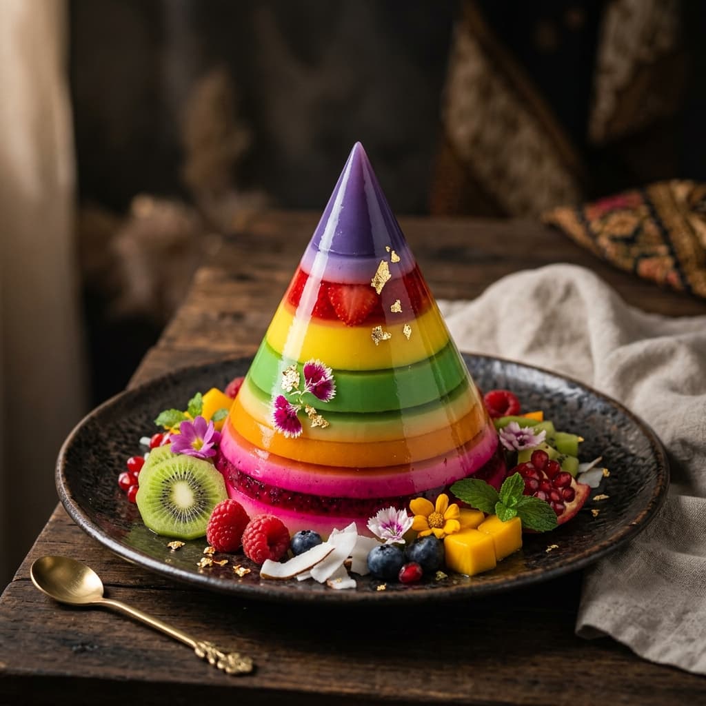 Tumpeng Pudding Cake
